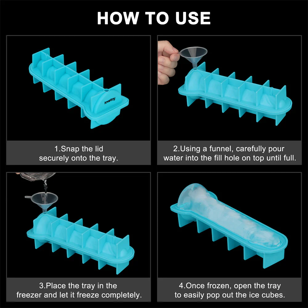 Lovetoy Realistic Penis Silicone Ice Tray - Image 4