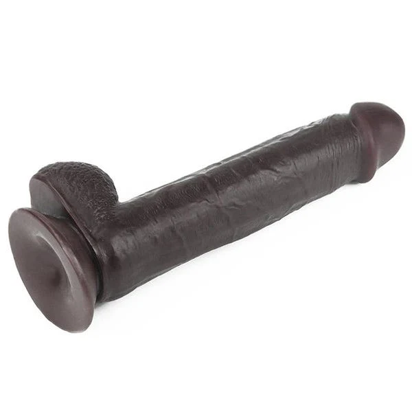 Lovetoy Sliding Skin 9-Inch Dual Layer Bendable Dong - Image 4