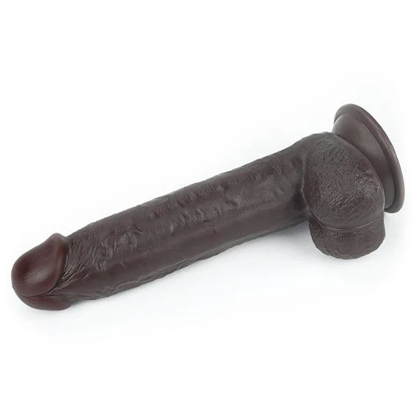 Lovetoy Sliding Skin 9-Inch Dual Layer Bendable Dong - Image 5