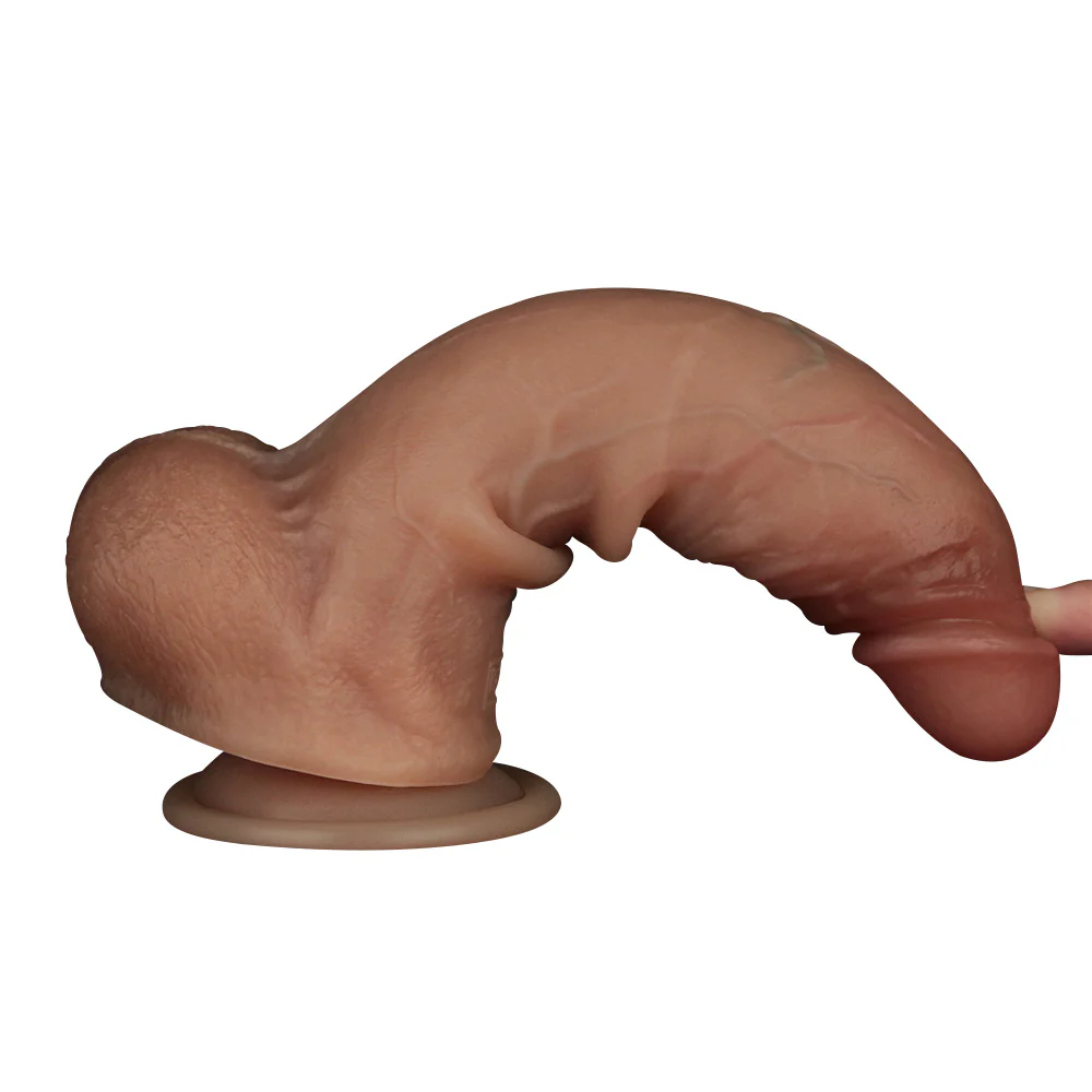 Lovetoy Sliding Skin Pro Dual Layer Thick 8.5 Inch Dong - Image 3