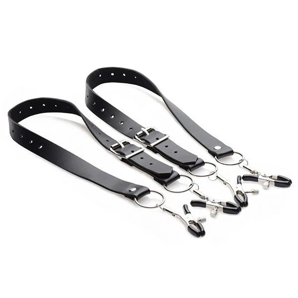Master Series Spread Labia Spreader Straps with Clamps - Image 2