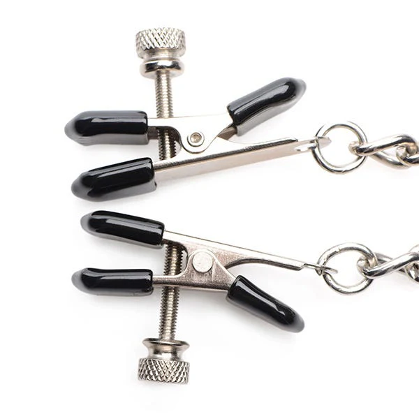 Master Series Titty Taunter Nipple Clamps with Weighted Beads - Image 5