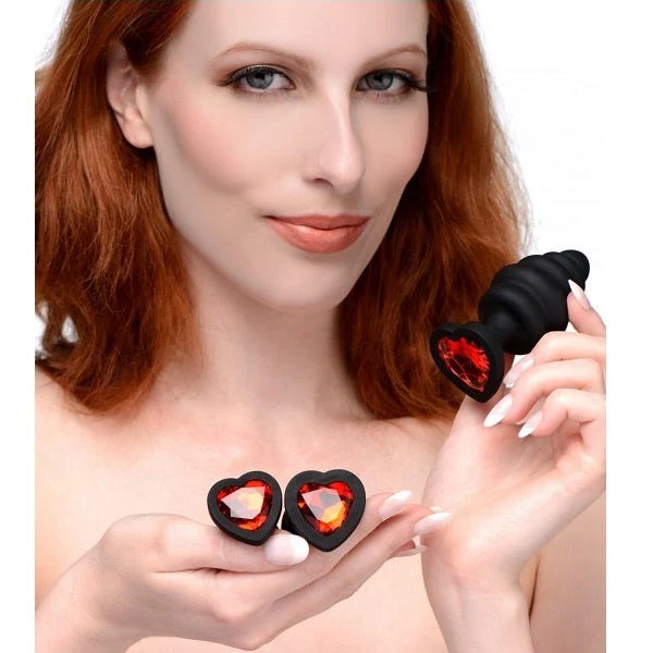 Mistress by Isabella Sinclaire Heart Gem Anal Plug Set - Image 4