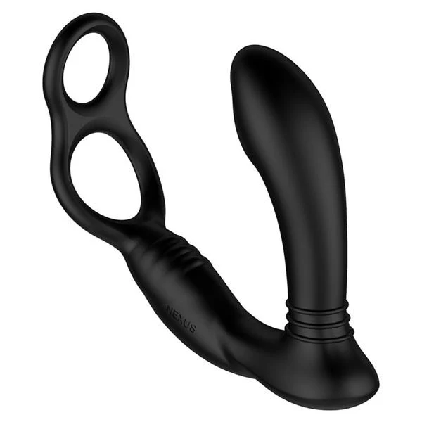 Nexus SIMUL8 Silicone Prostate Massager with Dual Cock Ring - Image 2