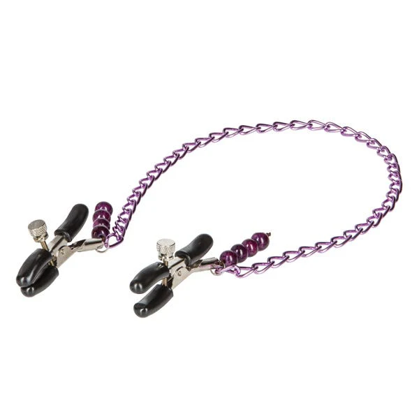 Nipple Play Purple Chain Nipple Clamps - Image 2