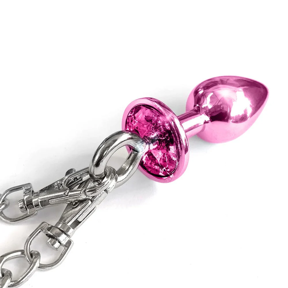 Nixie Metal Butt Plug Cuff Set - Image 2