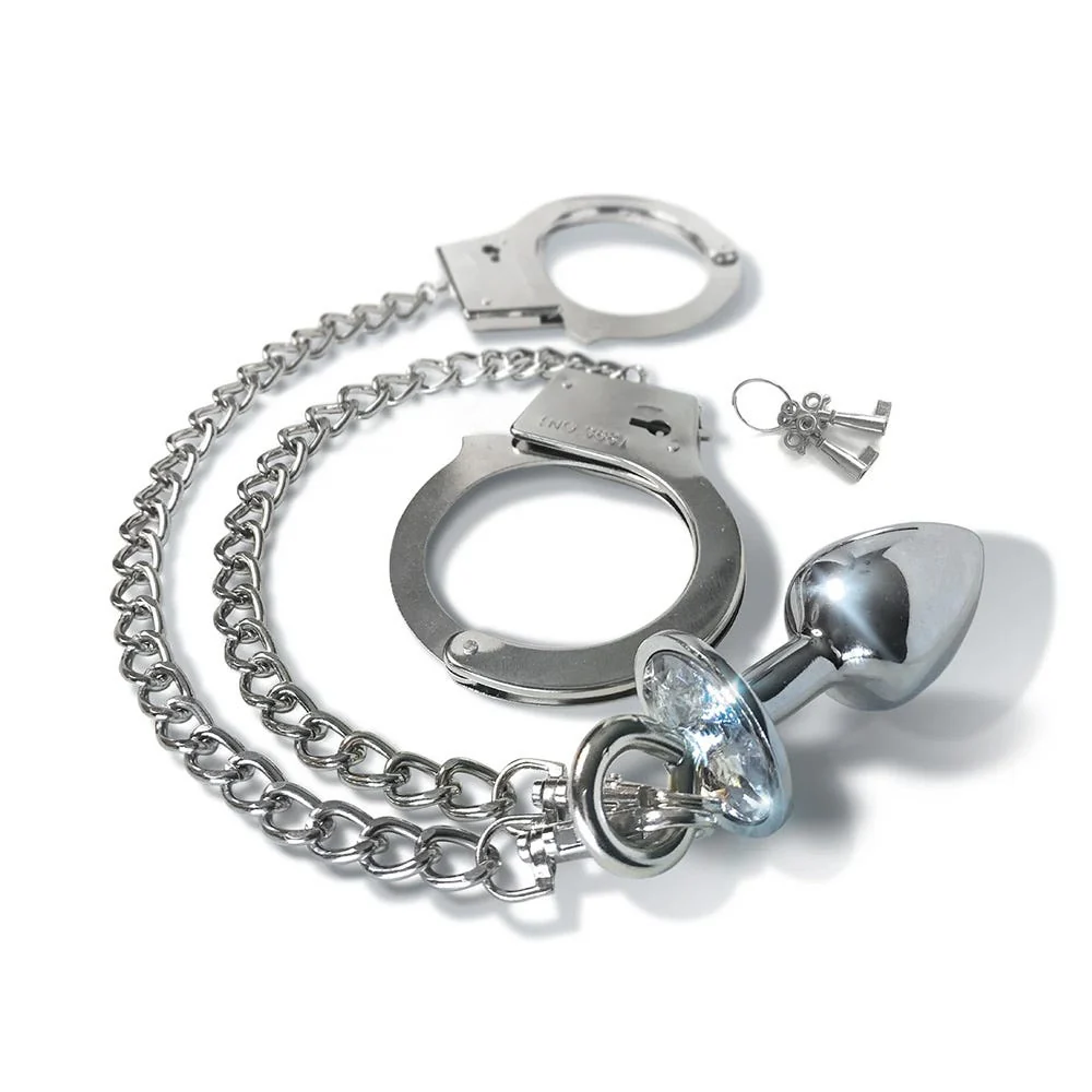 Nixie Metal Butt Plug Cuff Set - Image 6