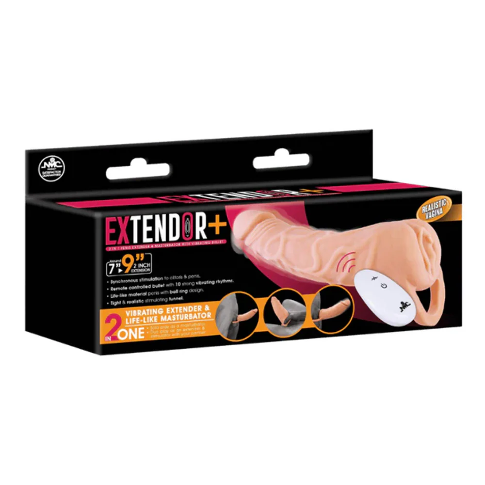 NMC Extendor+ Vibrating Penis Sleeve & Masturbator - Image 2