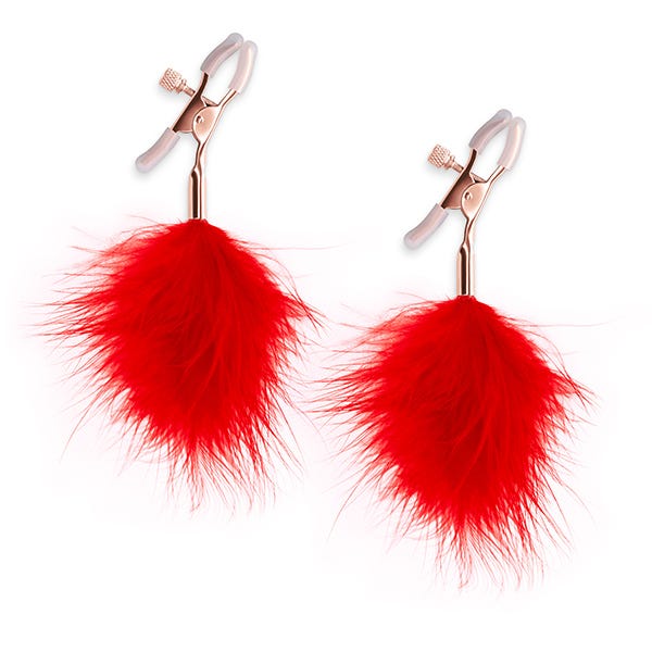 NS Novelties Bound Feather Nipple Clamps - Image 2