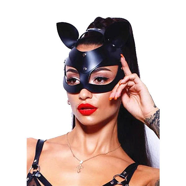 Ohyeah Lingerie Vegan Leather Cat Eye Mask - Image 2