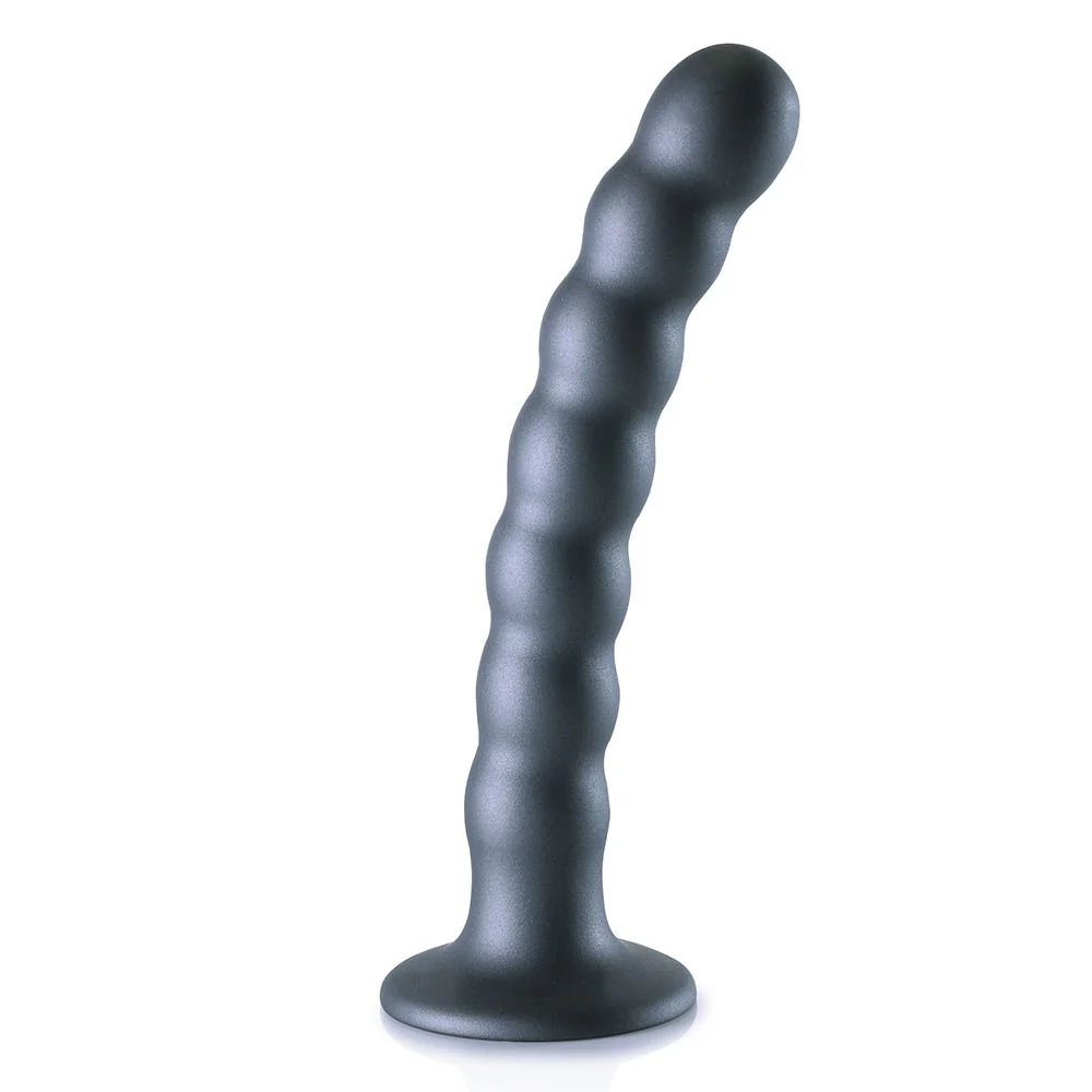 Ouch! Beaded Silicone 6.5 Inch G-Spot Dildo - Image 4