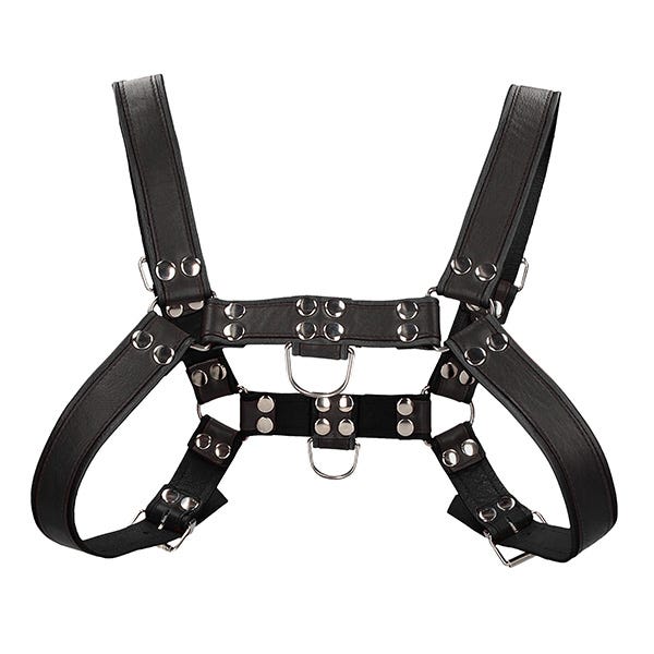 Ouch Chest Bonded Leather Bulldog Harness - Image 2