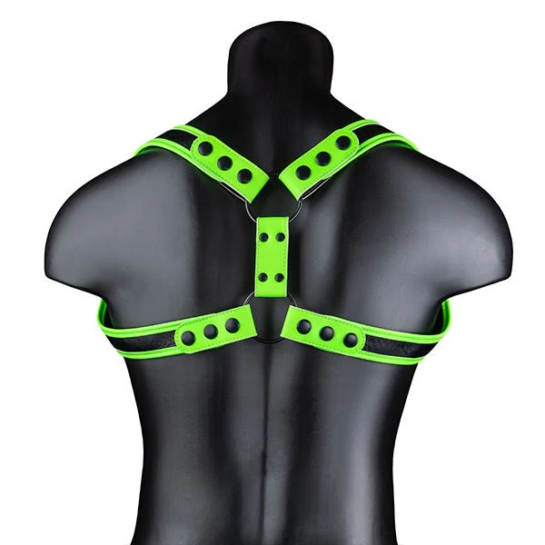Ouch! Glow in the Dark Bonded Leather Sling Harness - Image 2