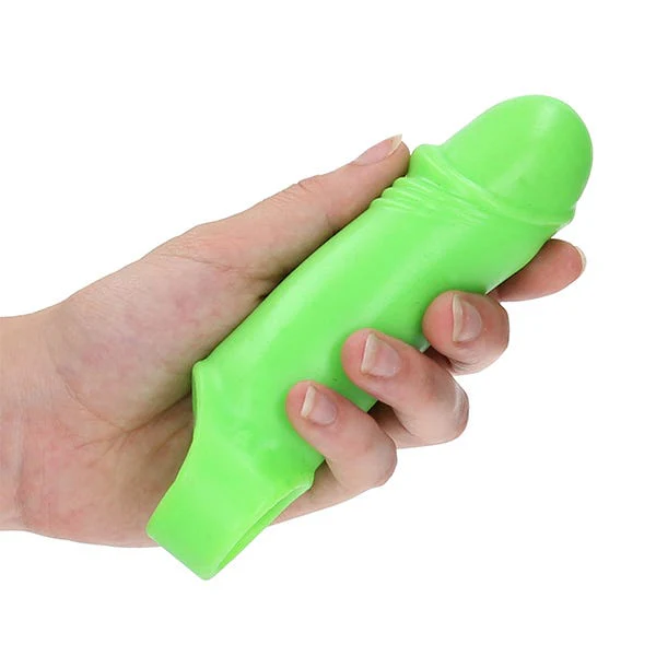Ouch! Glow In the Dark Smooth Thick Stretchy Penis Sleeve - Image 2