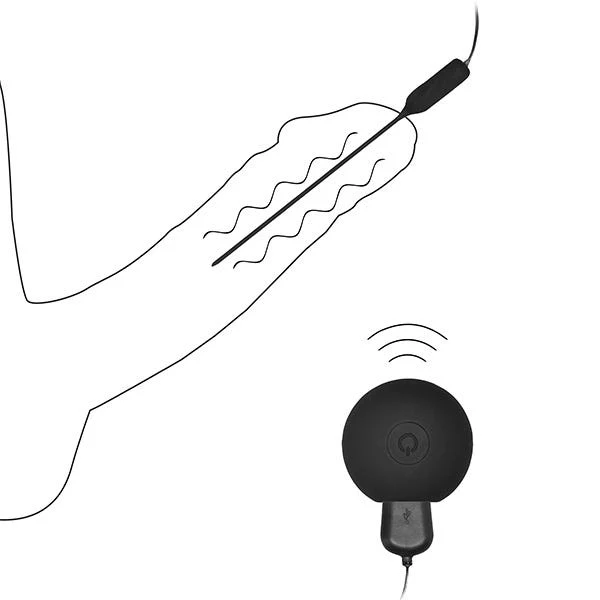 Ouch! Silicone Rechargeable Vibrating Remote Controlled Sound Plug - Image 3
