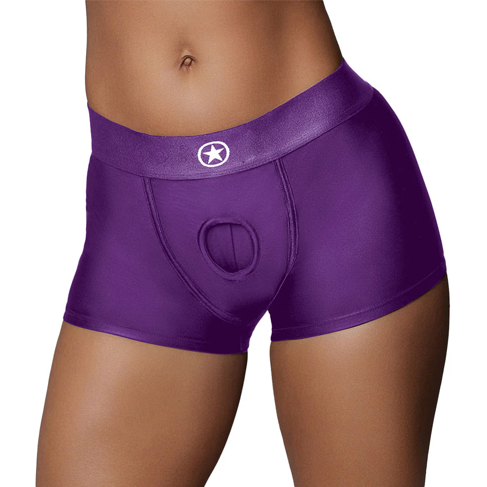 Ouch! Vibrating Strap-On Boxer Harness with Rechargeable Bullet - Image 6