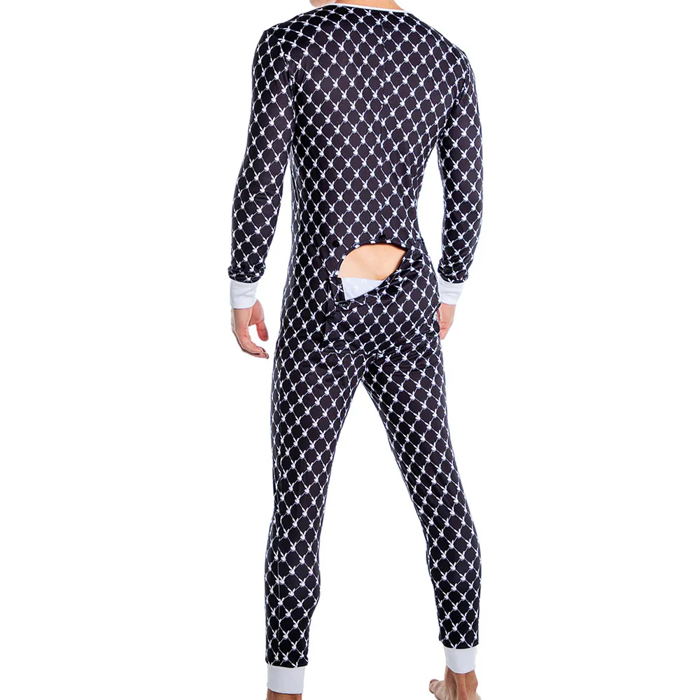 Playboy Mens Bunny Cozy Lounge Union Suit - Image 2
