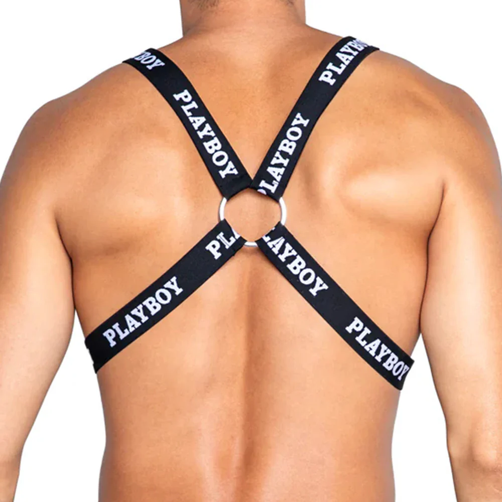 Playboy Mens Dark Room Upper Body Harness - Image 2
