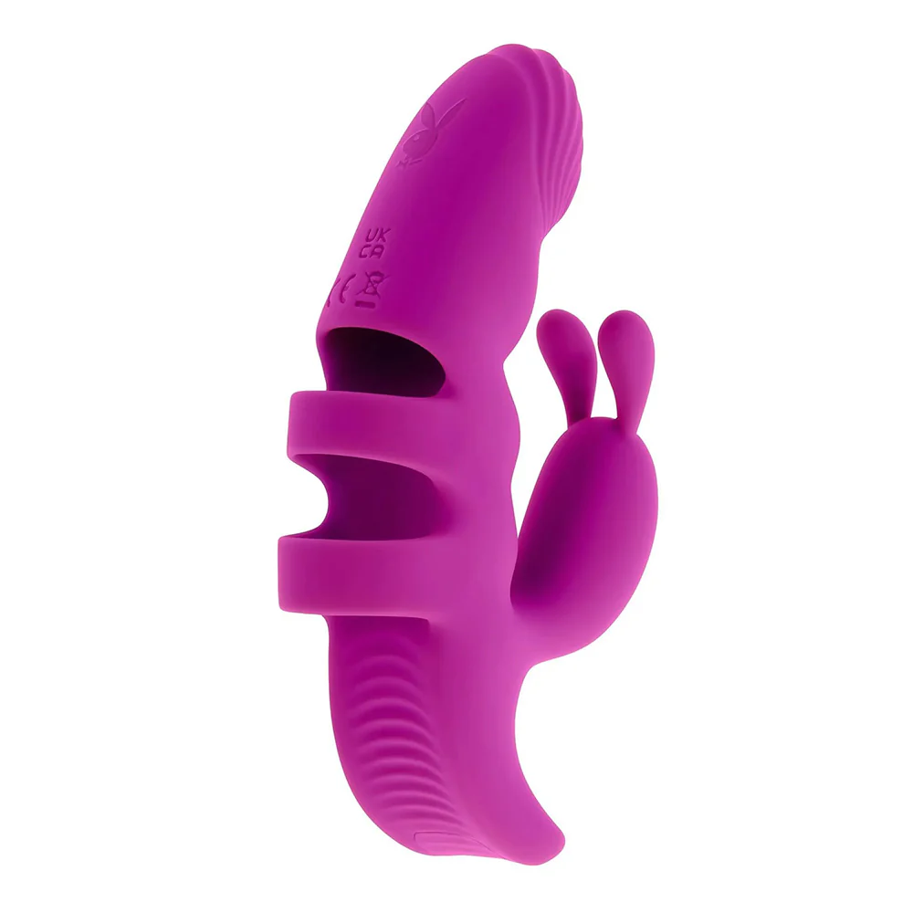Playboy Pleasure Lend A Hand Rabbit Style Finger Vibrator - Image 2