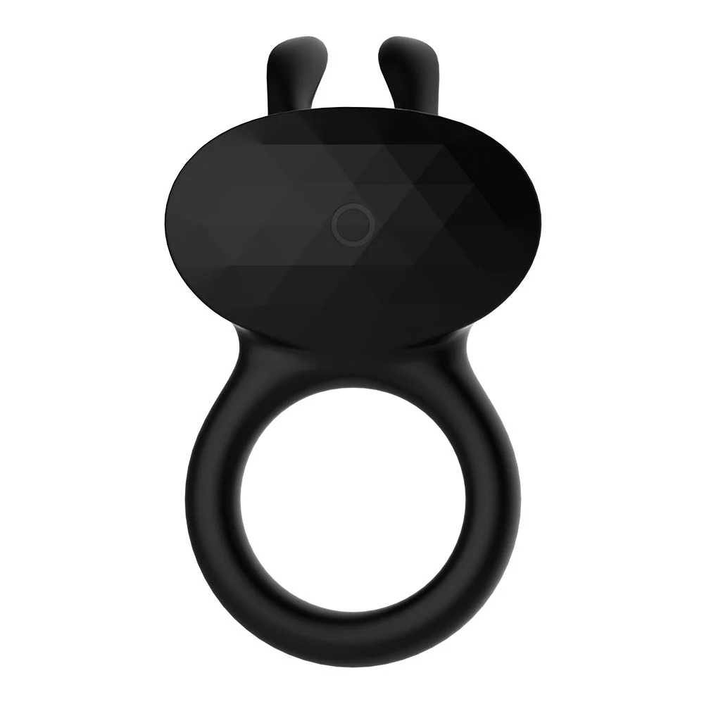 Playful Diamonds The Duke Rechargeable Cock Ring with Rabbit Tickler - Image 2