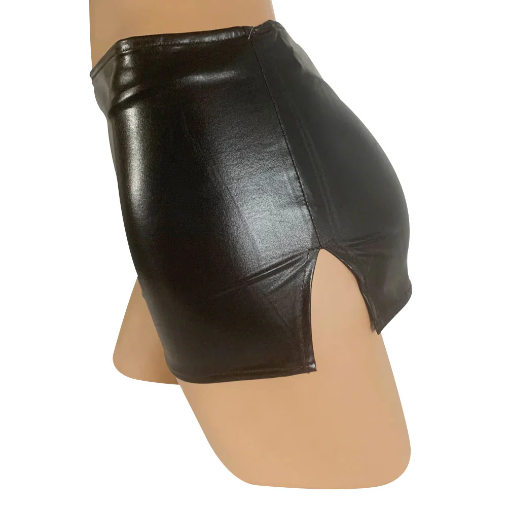 Poison Rose Wetlook Miniskirt - One Size - Image 2