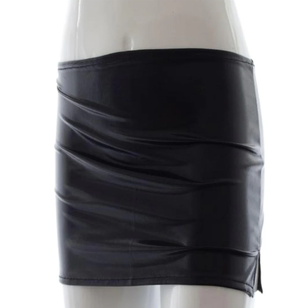 Poison Rose Wetlook Miniskirt - One Size - Image 3