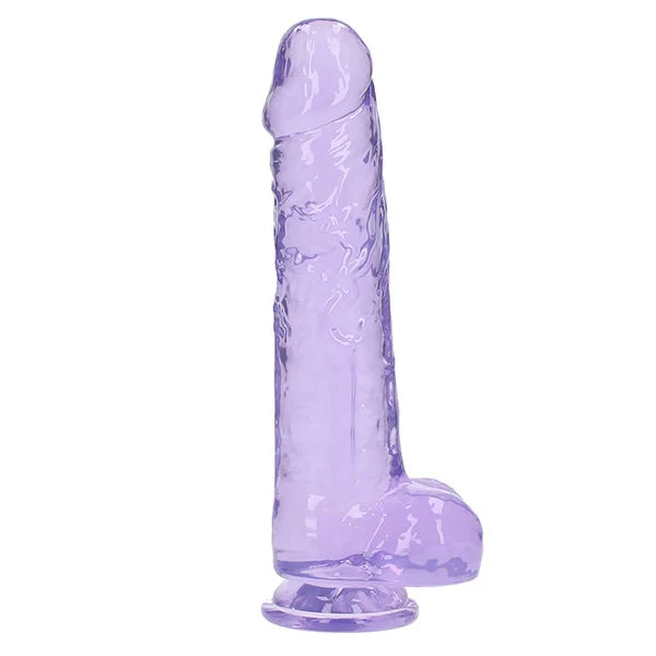 RealRock 10-Inch Crystal Clear Dildo with Balls - Image 8
