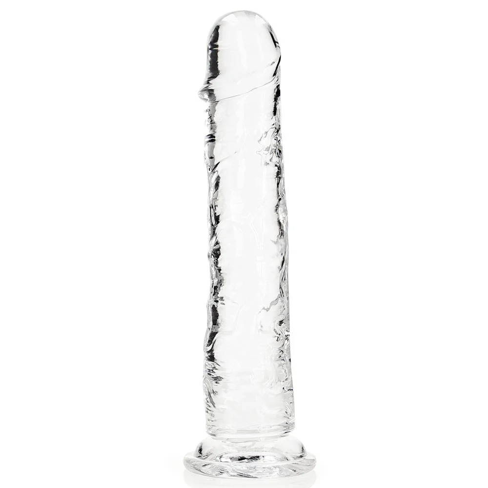 Realrock 11 inch Crystal Clear Realistic Suction Cup Dildo - Image 3