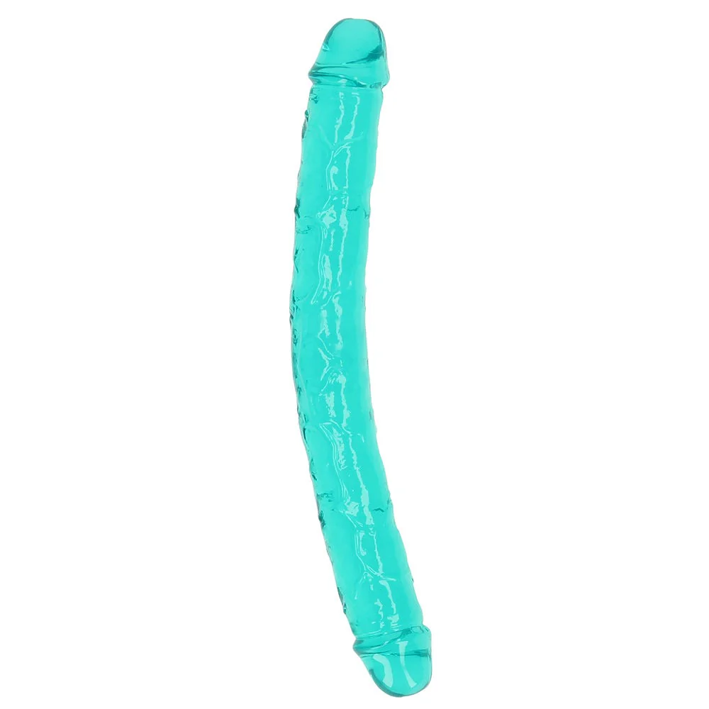 Realrock 13 inch Crystal Clear Double Ended Dildo - Image 4