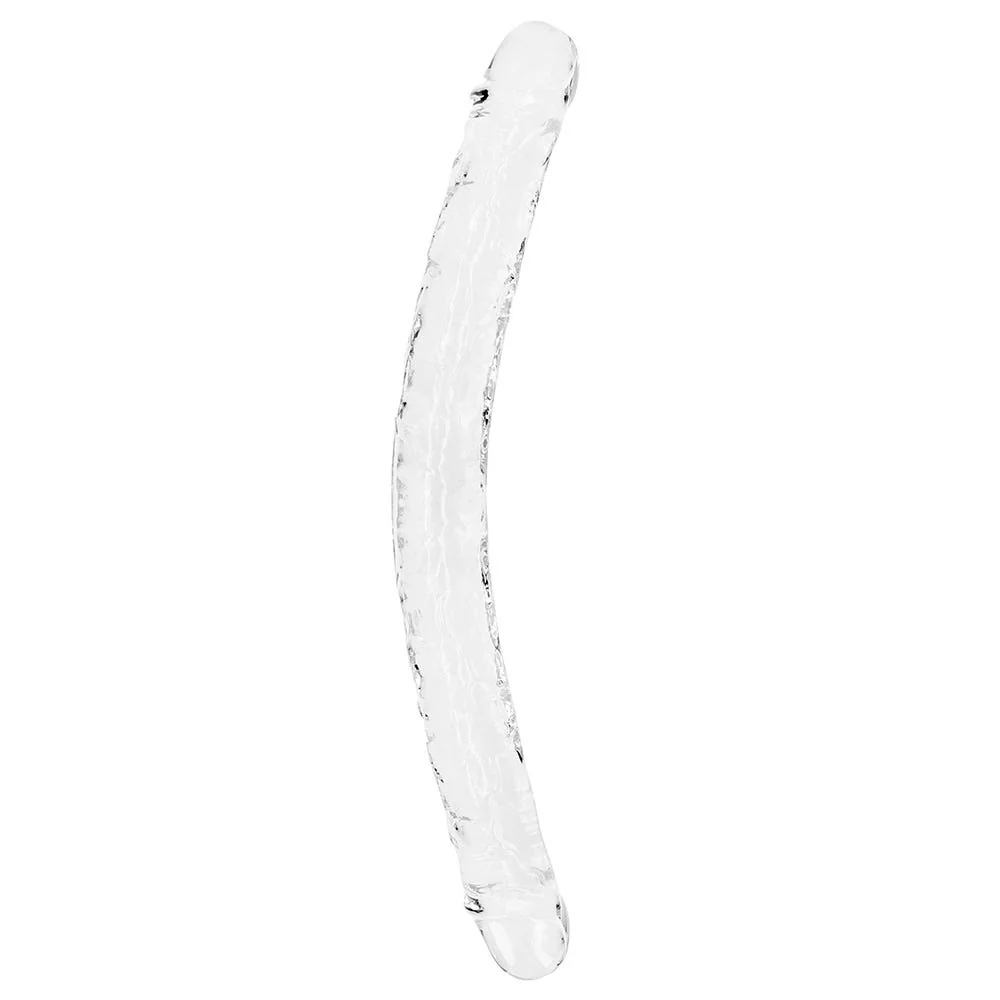 Realrock 18 inch Crystal Clear Double Ended Dildo - Image 3