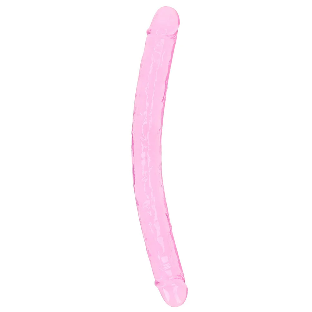 Realrock 18 inch Crystal Clear Double Ended Dildo - Image 4