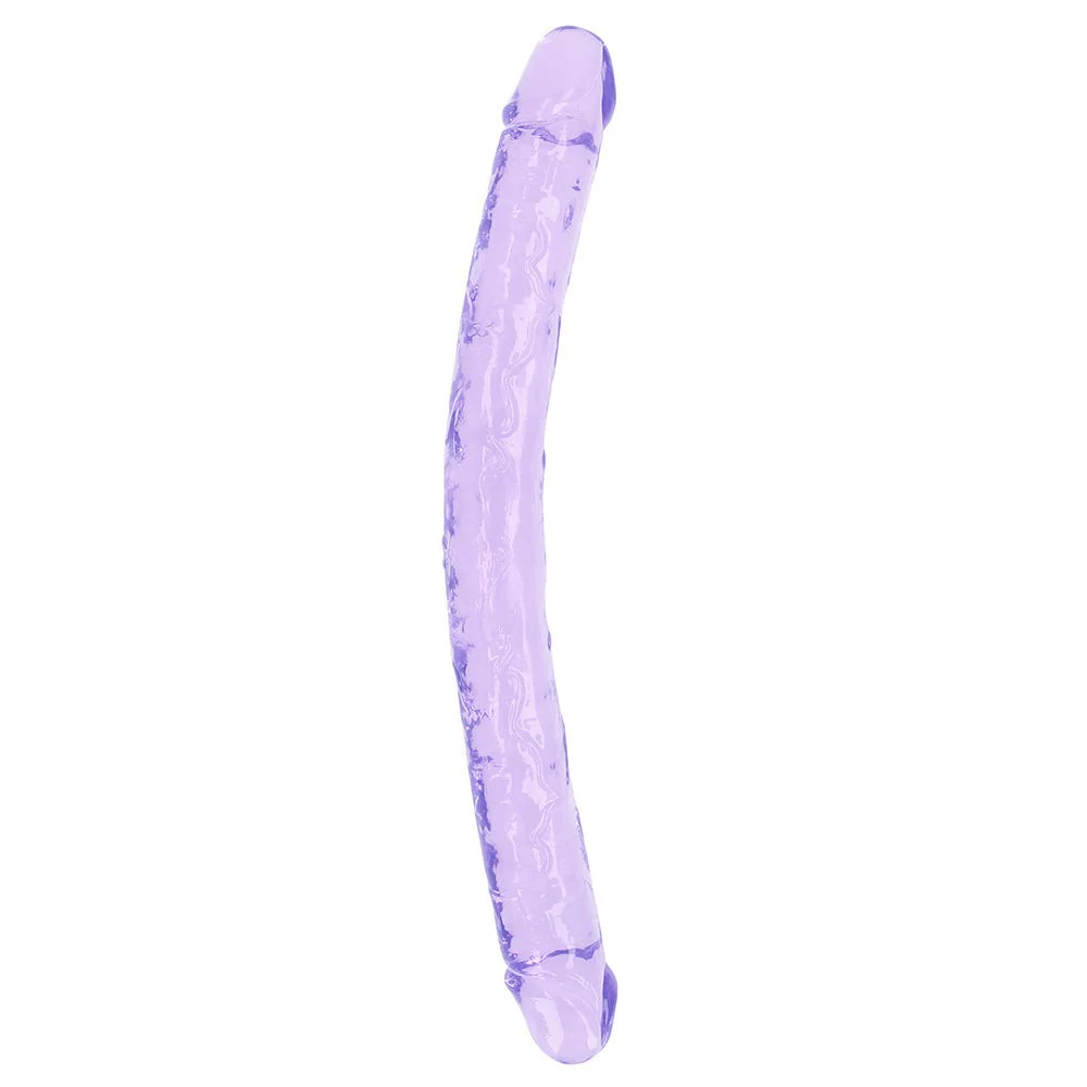 Realrock 18 inch Crystal Clear Double Ended Dildo - Image 5