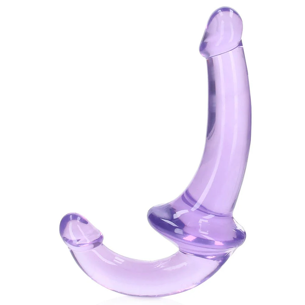 Realrock 6 inch Crystal Clear Strapless Strap-on Dildo - Image 4