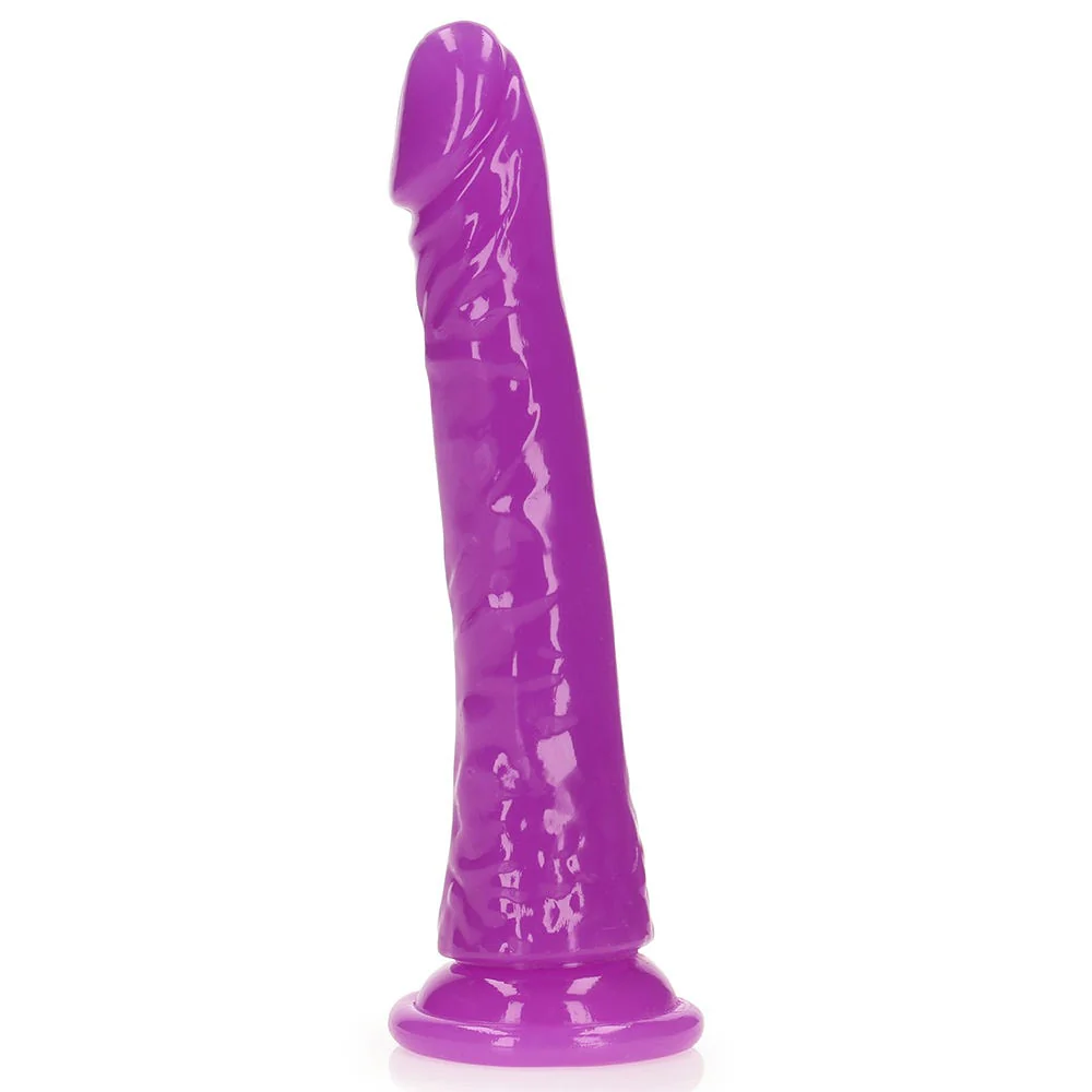 Realrock 8 inch Glow In The Dark Realistic Suction Cup Dildo - Image 3