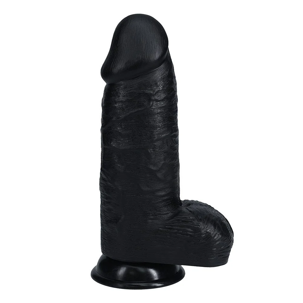 RealRock 9 Inch Extra Thick Realistic Dildo with Balls & Suction Cup - Image 3