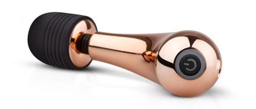 Rosy Gold Mini Curve Wand Vibrator - Image 2