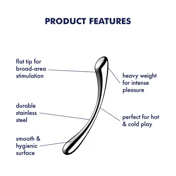 Satisfyer Cosmic Crest 1 Stainless Steel Dildo - Image 5