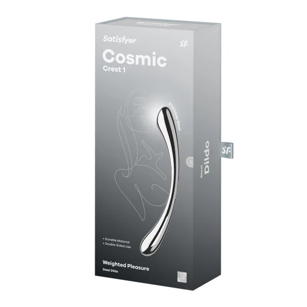 Satisfyer Cosmic Crest 1 Stainless Steel Dildo - Image 6