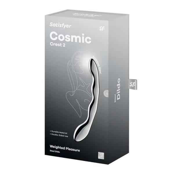 Satisfyer Cosmic Crest 2 Stainless Steel Dildo - Image 6
