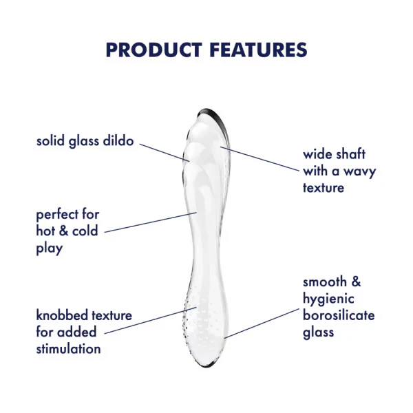 Satisfyer Dazzling Crystal 1 Glass Dildo - Image 4