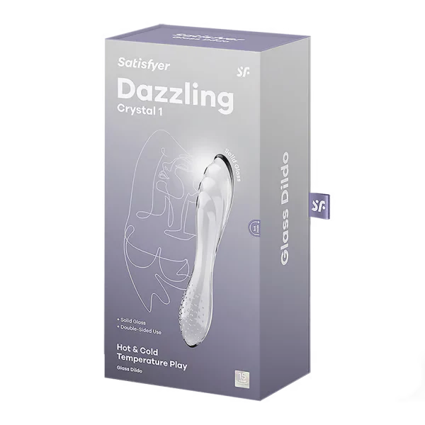 Satisfyer Dazzling Crystal 1 Glass Dildo - Image 5