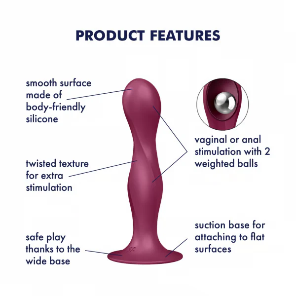 Satisfyer Double Ball-R Weighted Dildo - Image 3
