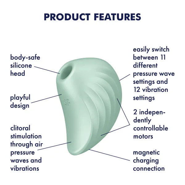 Satisfyer Pearl Diver Air Pulse Clitoral Stimulating Vibrator - Image 4