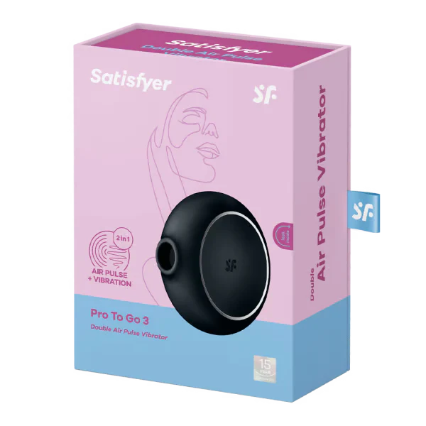 Satisfyer Pro To Go 3 Air Pulse Rechargeable Clitoral Stimulator & Vibration - Image 7