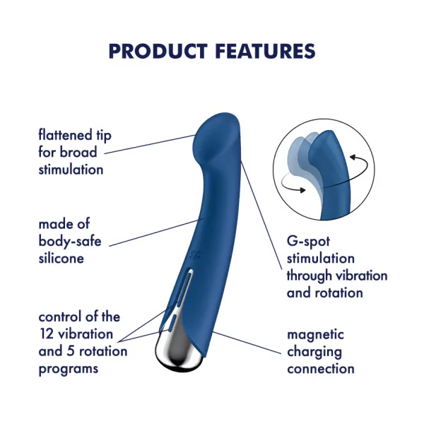 Satisfyer Spinning G-Spot 1 Rotating G-Spot Vibrator - Image 4