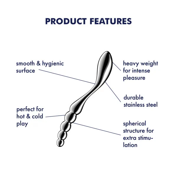 Satisfyer Star Force 1 Stainless Steel Dildo - Image 3