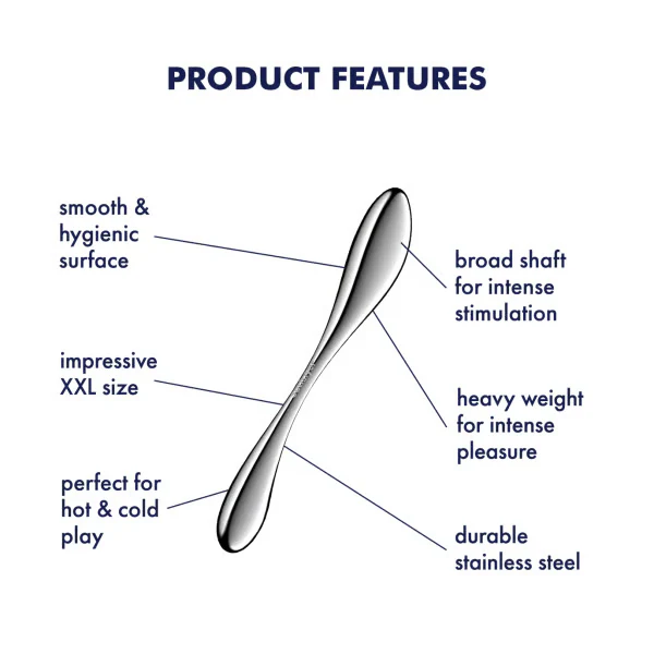 Satisfyer Star Force 3 Stainless Steel Dildo - Image 4