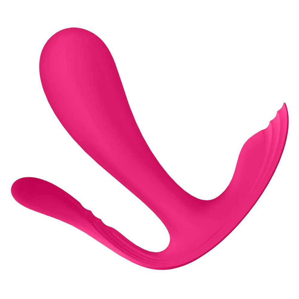 Satisfyer Top Secret+ Wearable G-Spot Vibrator with Anal Stimulator - Pink - Image 3