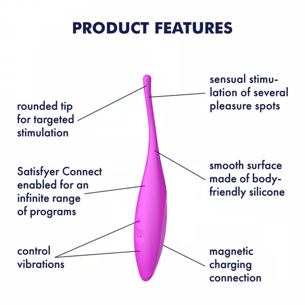 Satisfyer Twirling Joy Tip Pinpoint Vibrator with App Control - Image 3