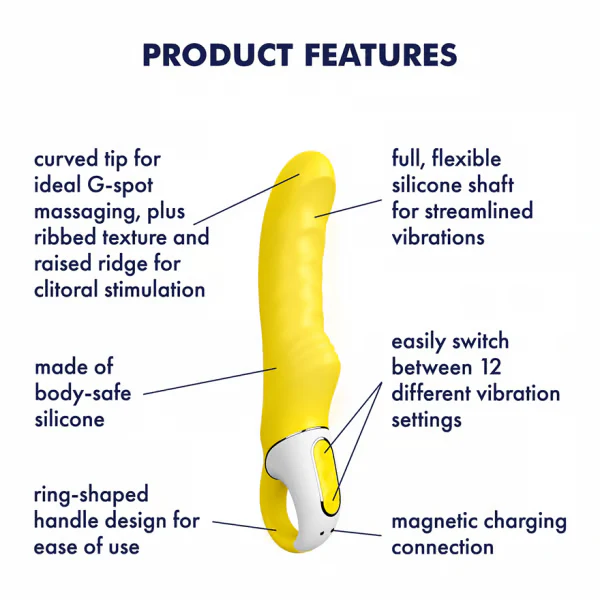 Satisfyer Yummy Sunshine Girthy Textured G-Spot Vibrator - Image 3
